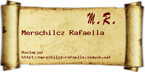 Merschilcz Rafaella névjegykártya